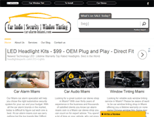 Tablet Screenshot of car-alarm-miami.com
